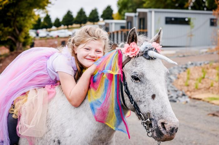 Unicorns in Summer at Kryal Castle