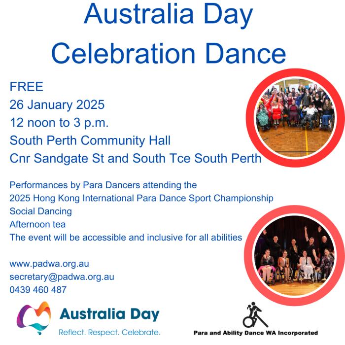 Australia Day Celebration Dance - South Perth Community Centre