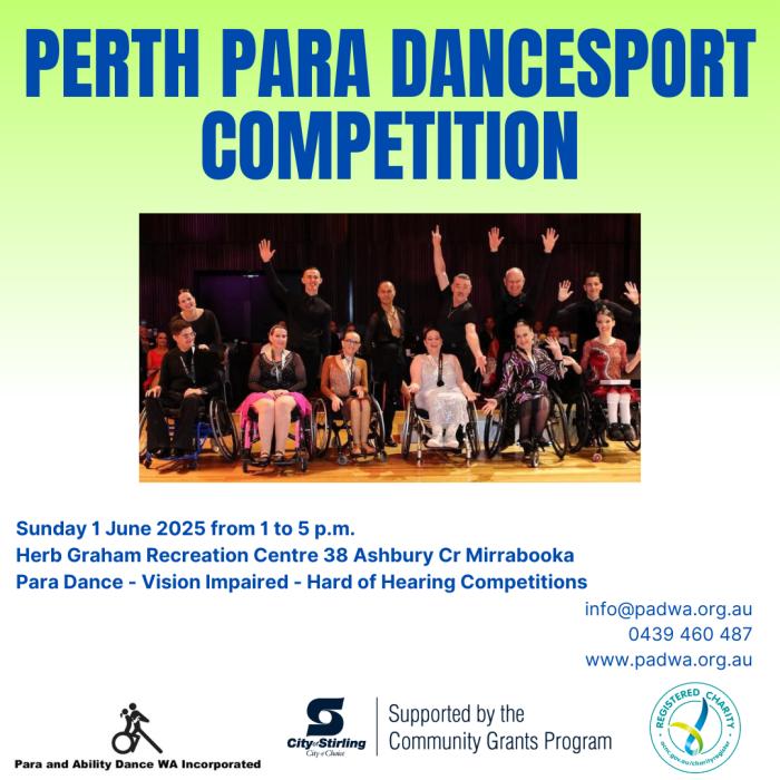 Perth Para DanceSport Competition 2025